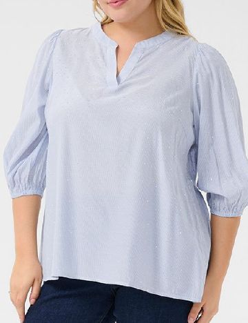 Bluza Kaffe Curve, albastru