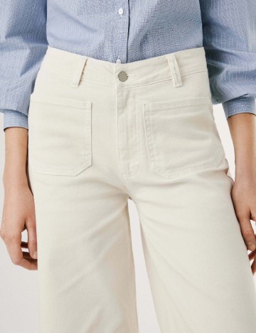 Blugi Pepe Jeans, ecru