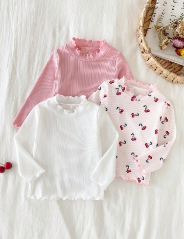 Set bluze 3 bucati Shein Kids, mix culori