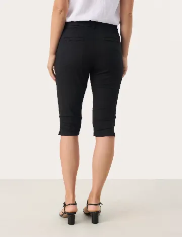 Pantaloni trei sferturi Part Two, negru