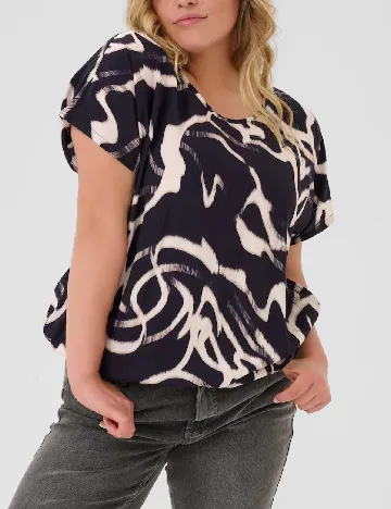 Bluza Kaffe Curve, negru