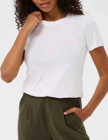 Tricou Kaffe, alb