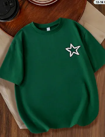 Tricou Shein Kids, verde