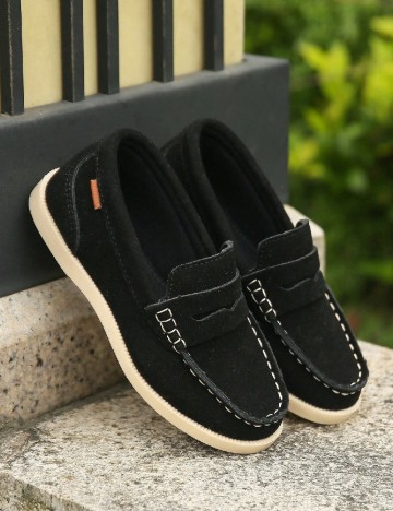 Mocasini Shein Kids, negru