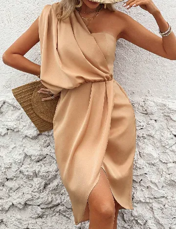 Rochie scurta SHEIN, crem