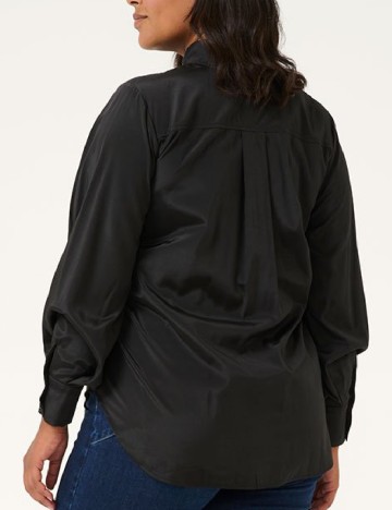 Camasa Kaffe Curve, negru
