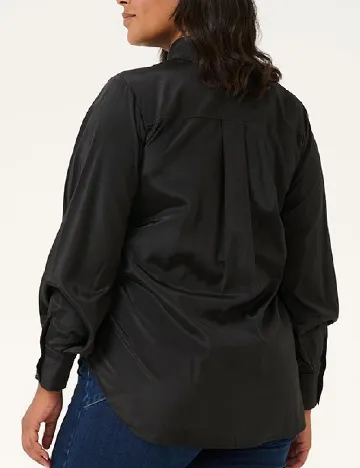 Camasa Kaffe Curve, negru