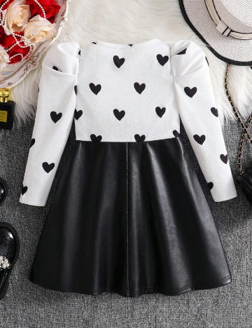 Rochie Shein Kids, negru/alb