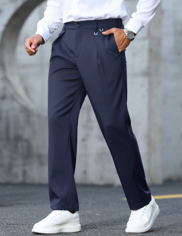 Pantaloni SHEIN, bleumarin