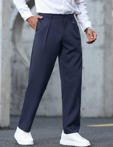 Pantaloni SHEIN, bleumarin