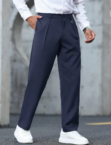 Pantaloni SHEIN, bleumarin