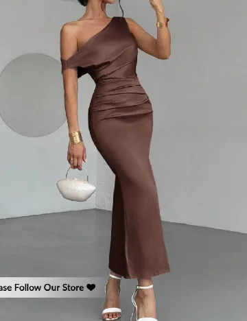 Rochie lunga SHEIN, maro