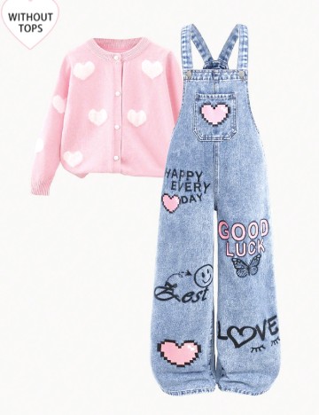 Salopeta Shein Kids, albastru