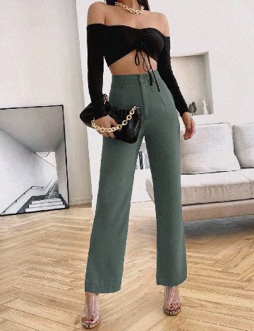 Pantaloni SHEIN, verde