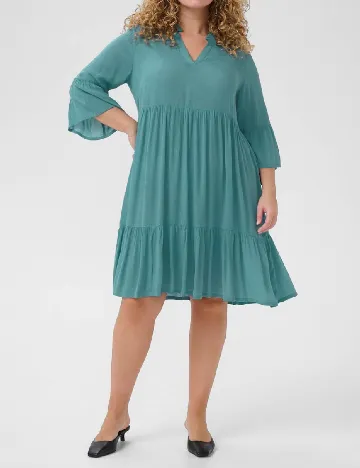 Rochie scurta Kaffe Curve, albastru