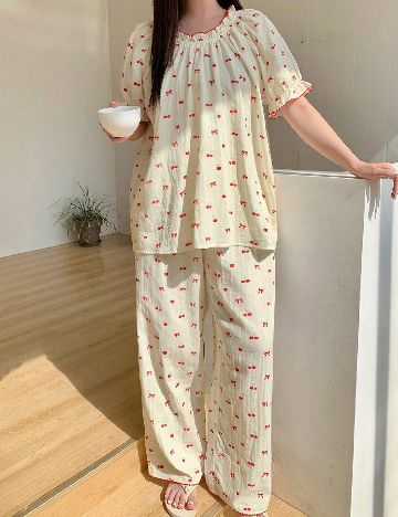 Pijama Dazy Plus Size, crem