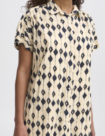 Rochie scurta Ichi, crem
