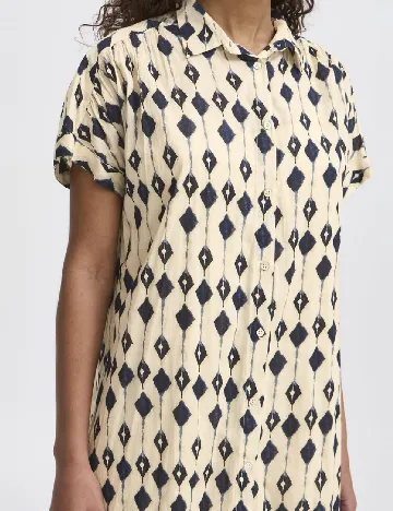 Rochie scurta Ichi, crem