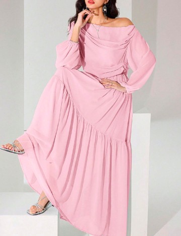Rochie lunga SHEIN, roz