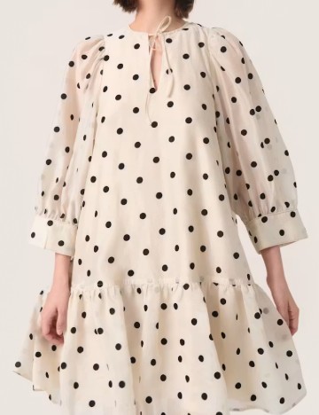 Rochie scurta Soaked In Luxury, crem