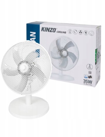 Ventilator de masa, 35W Kinzo, alb