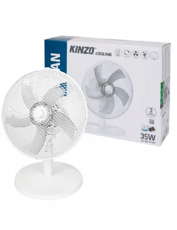 Ventilator de masa, 35W Kinzo, alb