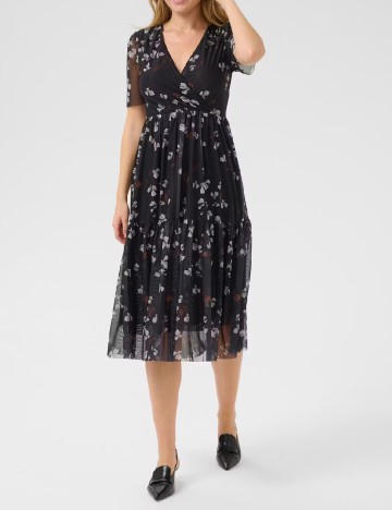 Rochie medie Cream, negru