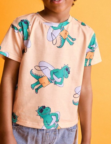 Tricou Shein Kids, portocaliu