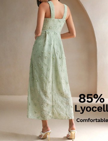 Rochie lunga Anewsta, verde