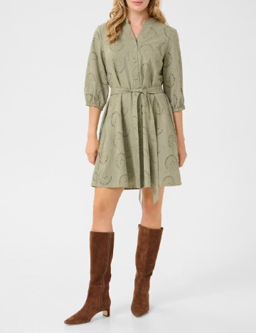 Rochie scurta Cream, verde