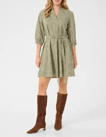 Rochie scurta Cream, verde