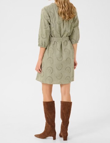 Rochie scurta Cream, verde