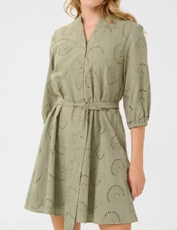 Rochie scurta Cream, verde