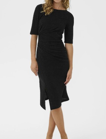 Rochie medie Cream, negru