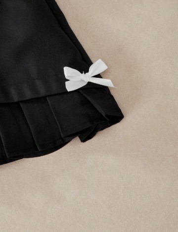 Compleu Shein Kids, alb/negru
