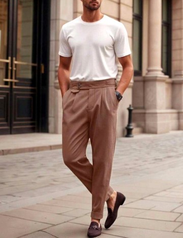 Pantaloni SHEIN, maro