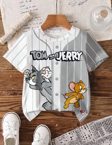 Tricou Shein Kids, gri