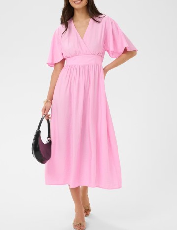 Rochie medie Kaffe, roz