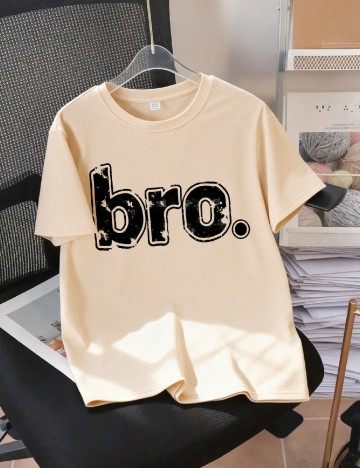 Tricou Oversize Shein Kids, crem