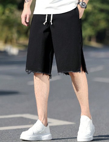 Pantaloni scurti SHEIN, negru