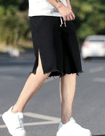 Pantaloni scurti SHEIN, negru