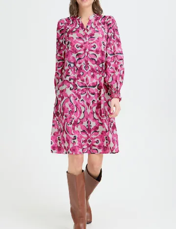 Rochie medie Fransa, roz