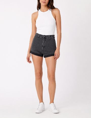 Pantaloni scurti Bershka, negru