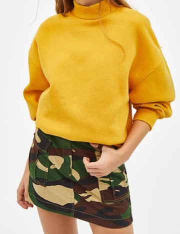 Fusta Bershka, army