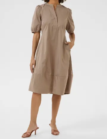 Rochie scurta Culture, maro