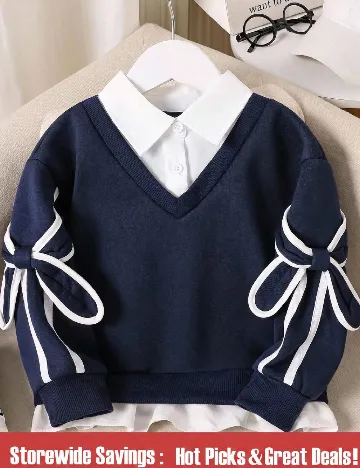 Bluza Shein Kids, bleumarin