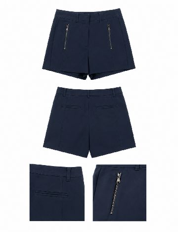 Pantaloni scurti Bershka, bleumarin