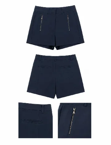 Pantaloni scurti Bershka, bleumarin