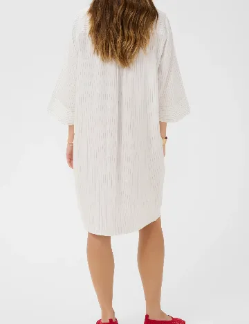 Rochie scurta Cream, alb