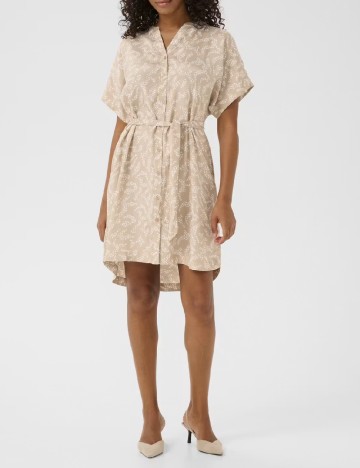 Rochie scurta Kaffe, bej